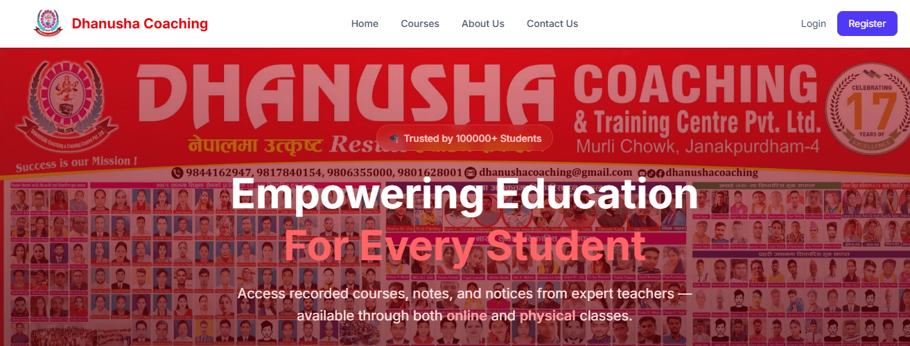 Preview of Dhanusa Coaching